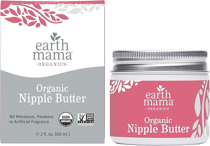Organic Nipple Butter Breastfeeding Cream by Earth Mama | Lanolin-free, Safe for Nursing & Dry Sk... | Amazon (CA)