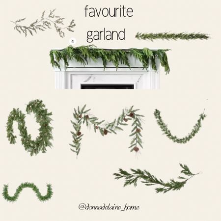 Beautiful garlands! 
I’m loving the cypress for this year. 
Pine cypress Christmas greenery 