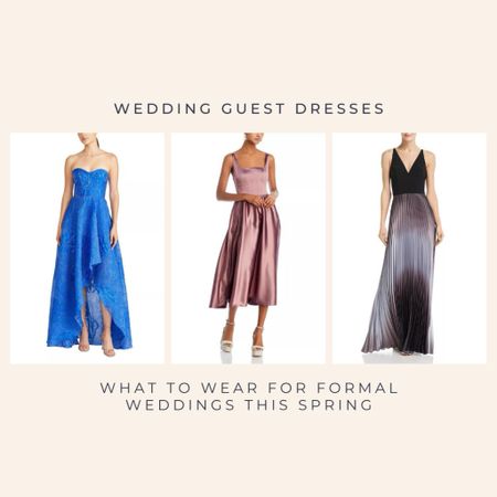 Formal wedding guest dresses for spring from Bloomingdale’s 👗 Style inspiration for wedding guest dresses for around Easter and early spring, featuring gowns from Mac Duggal, ML Monique Lhuillier, Aqua, and more 

#LTKstyletip #LTKSeasonal #LTKwedding