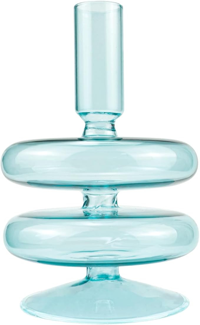LNQ LUNIQI Clear Taper Candle Holders Glass Candle Stick Holder Modern Candle Holders for Tapered... | Amazon (US)
