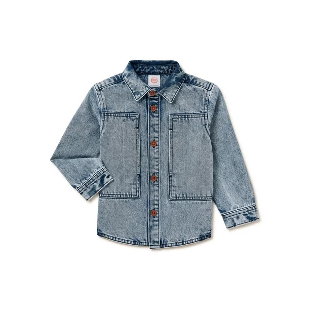 Wonder Nation Toddler Boys Denim Jacket, Sizes 12M-5T | Walmart (US)
