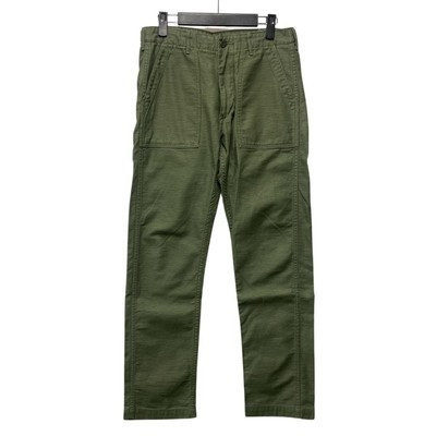 Men's OrSlow Cotton Satin Fatigue Baker Pants Slim Khaki Size M  | eBay | eBay UK