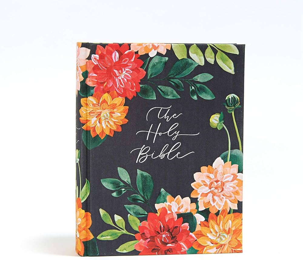 CSB Notetaking Bible, Hosanna Revival Edition, Dahlias Cloth-Over-Board, Black Letter, Single-Col... | Amazon (US)