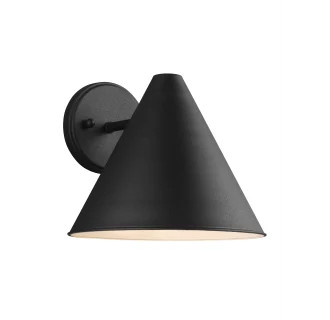 Sea Gull Lighting 8538501-12 Black Crittenden Single Light 10" Wide Outdoor Wall Sconce | Build.com, Inc.