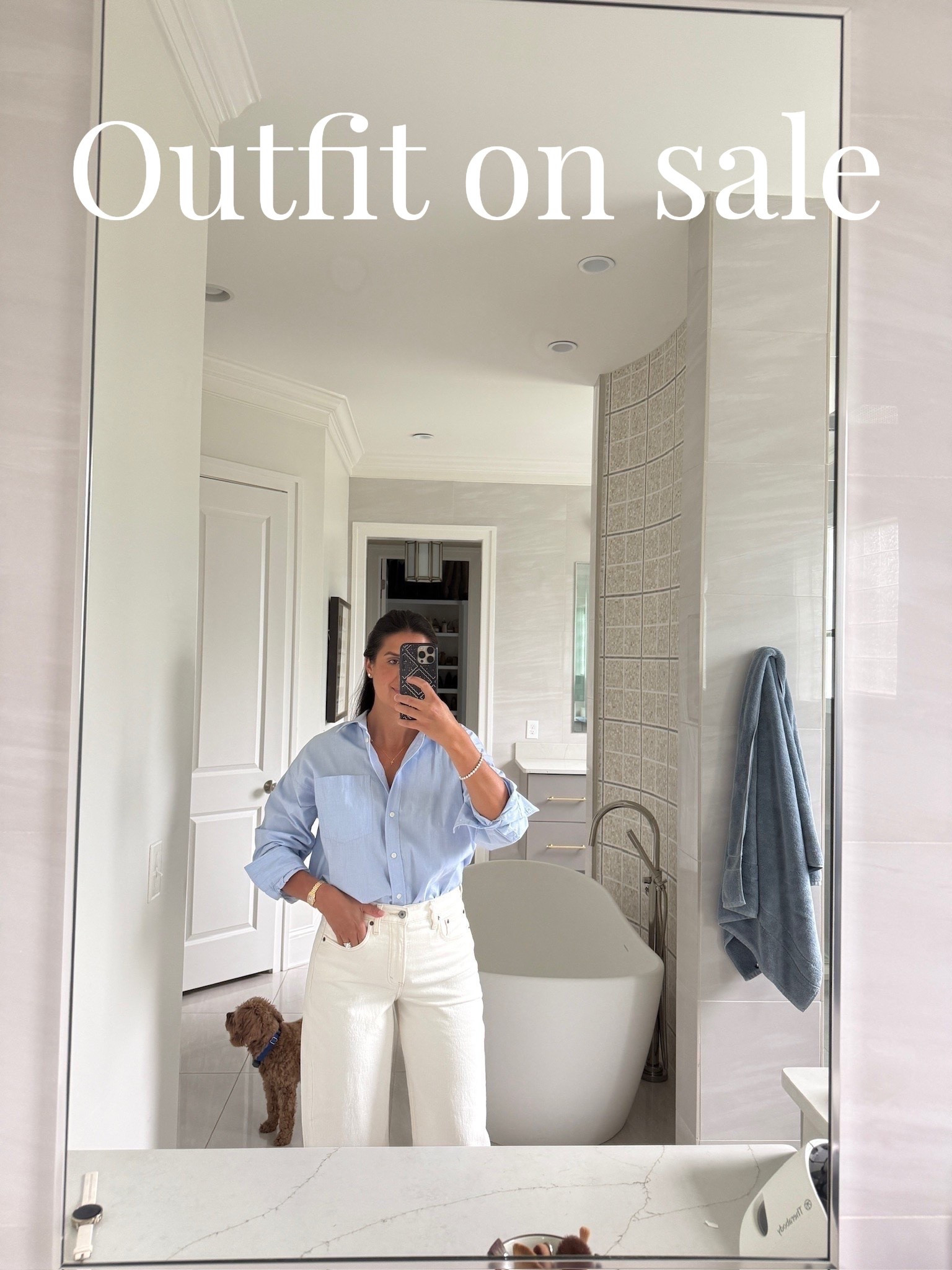 Top is 50% off & jeans are on sale + stackable code: DENIMAF

tts: M, jeans 28 regular

barrel jeans, poplin shirt, button down shirt, workwear, casual outfit, business casual, grace white

#LTKootd #LTKgrwm #LTKSaleAlert