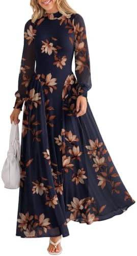 ANRABESS Womens Long Sleeve Wedding Maxi Dress | Amazon (US)