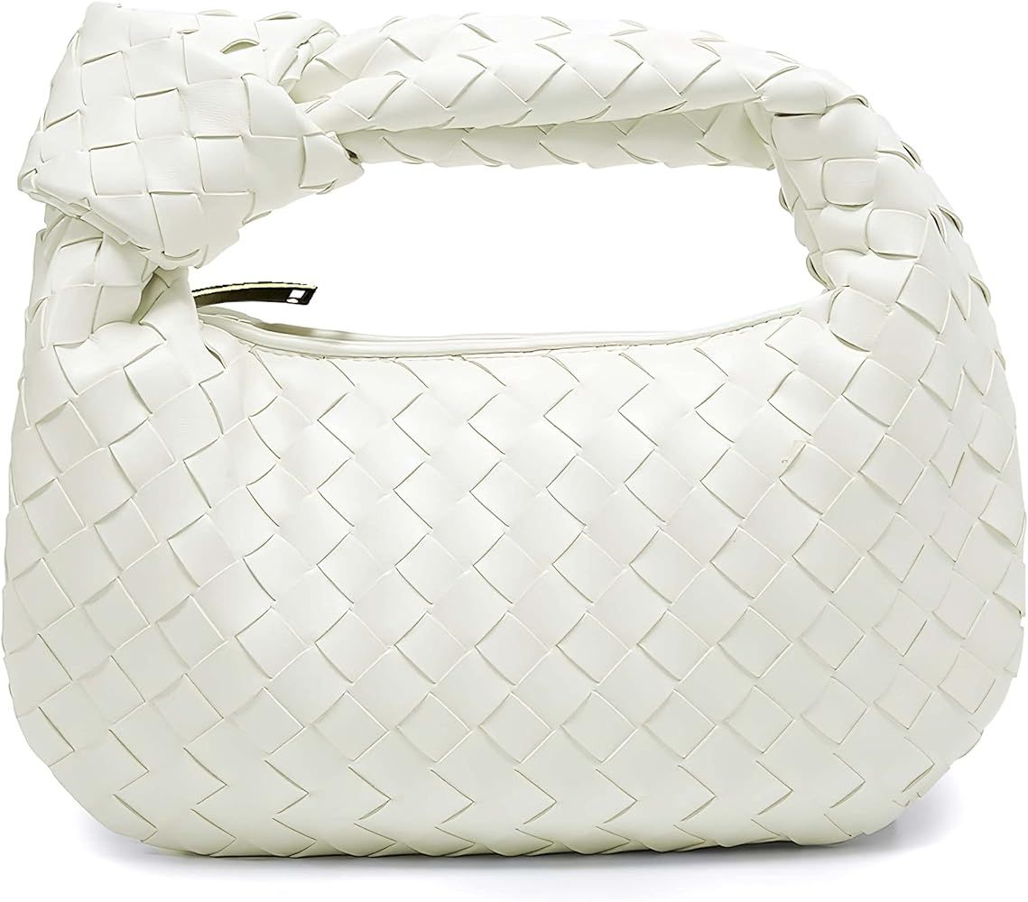 Amazon.com: BOMELAI Women Handbag 2022 Leather Shoulder Bag Retro Woven Handmade Hobo Clutch Bag ... | Amazon (US)