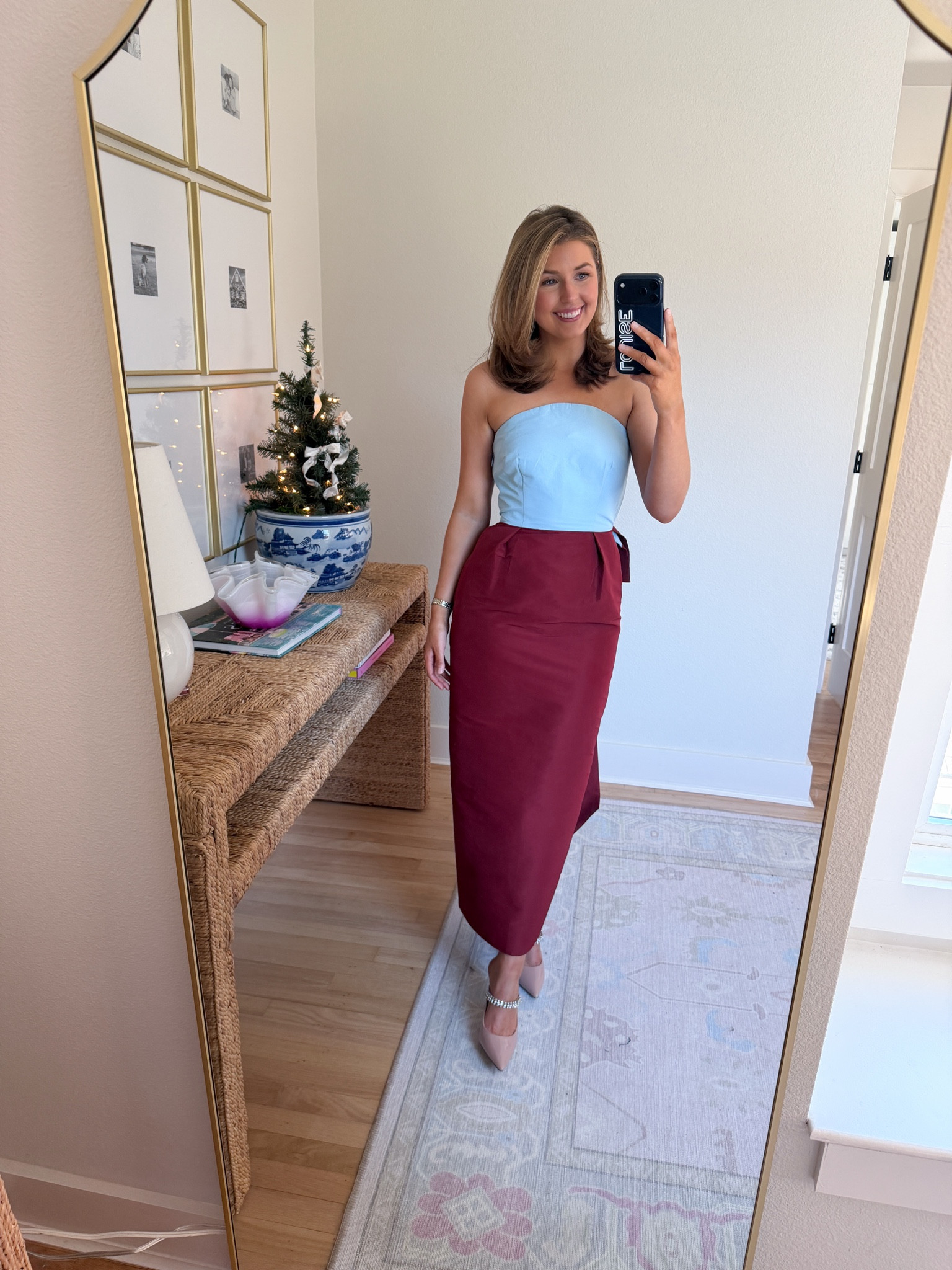 Perfect winter party or wedding guest dress! Wearing a 2