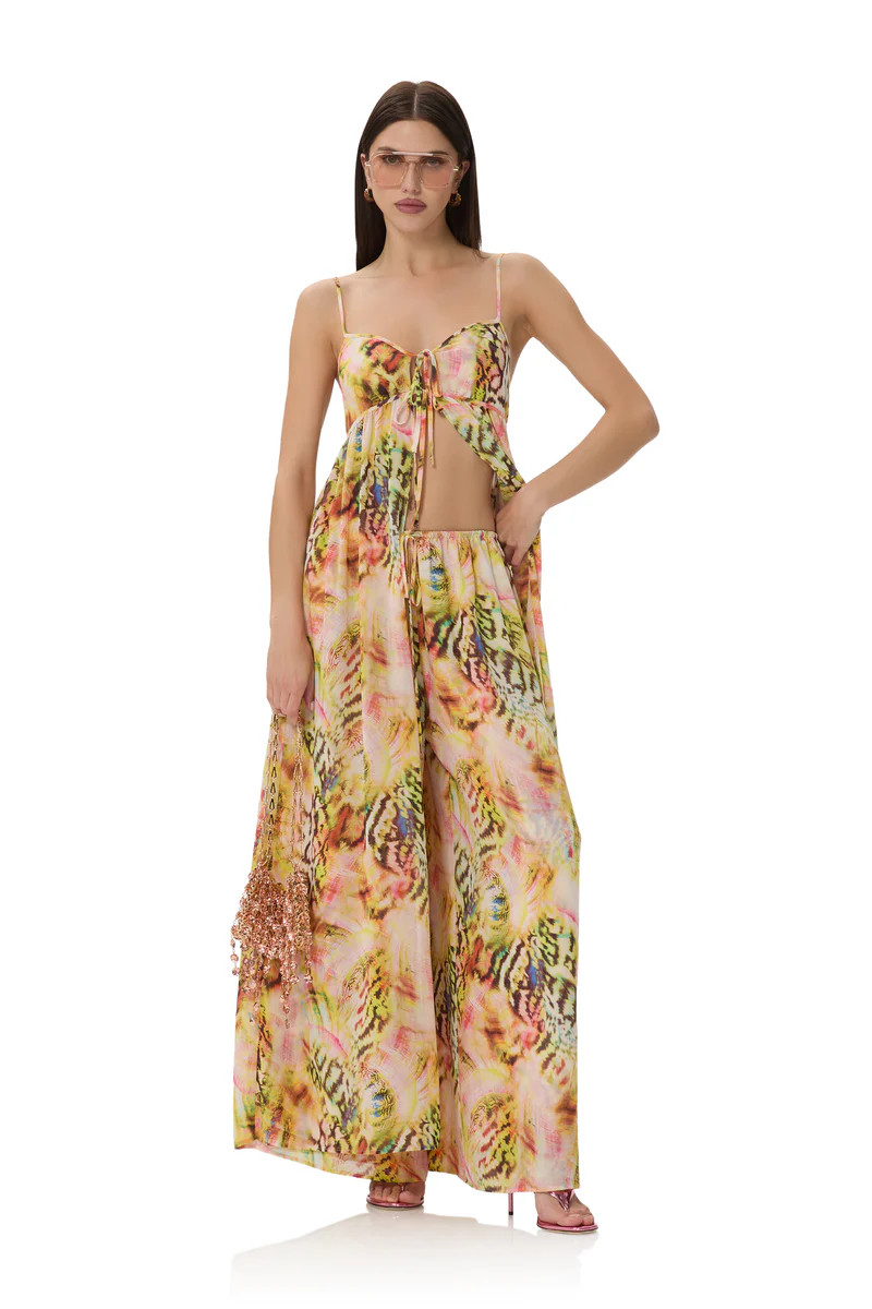 Iwan Pant - Pink Shell Swirl | ShopAFRM