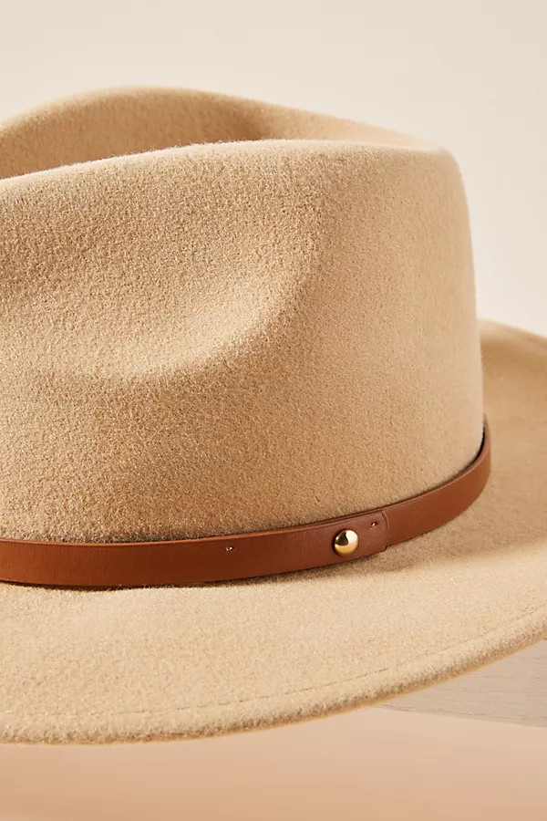 Olive Trimmed Fedora | Anthropologie (US)