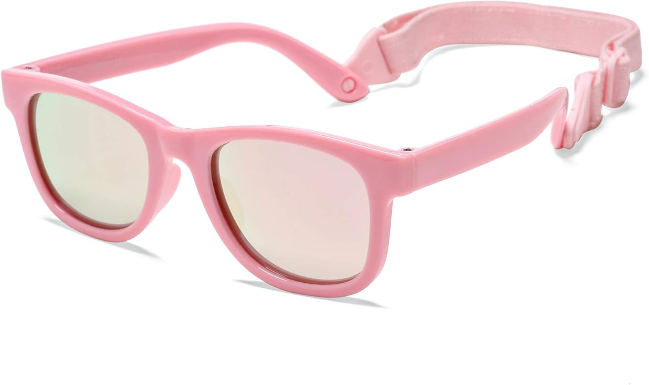 Polarized Sunglasses for Baby with Strap 100% UV Protection Shades for Toddler Age 0-24 Months | Amazon (US)