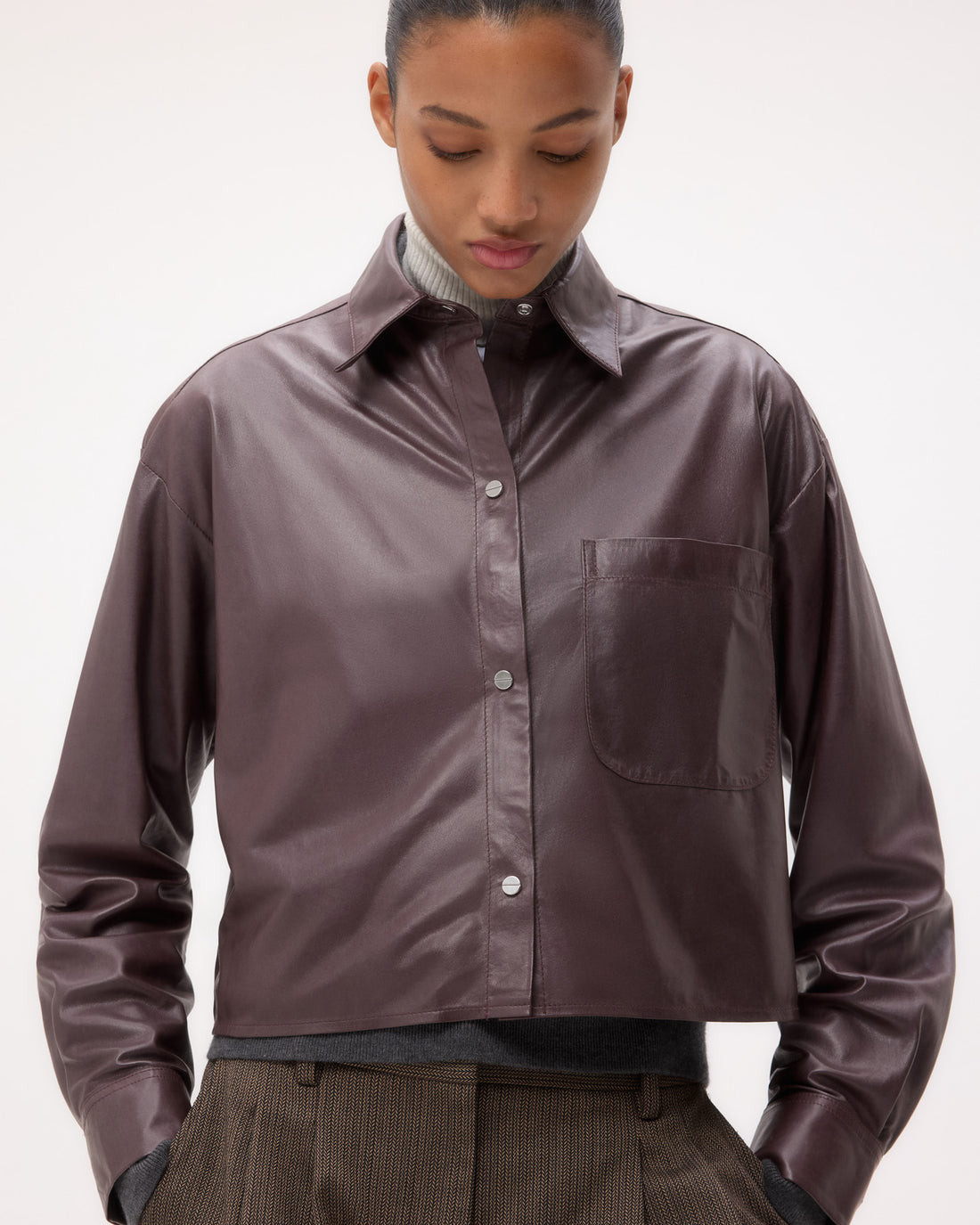 Little Big Joe Shirt in Paper Leather | TWP