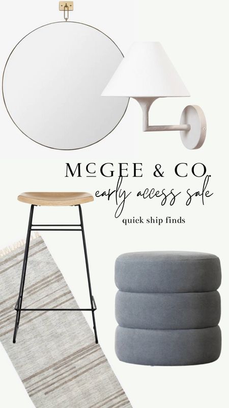 Ready to ship McGee & co. finds. Save 30% during the early access sale! Sign up for savings! 

Mirror, runner, barstool, ottoman, sconce, modern light, McGee & co., studio McGee, Black Friday sale 


#LTKhome #LTKHoliday #LTKsalealert