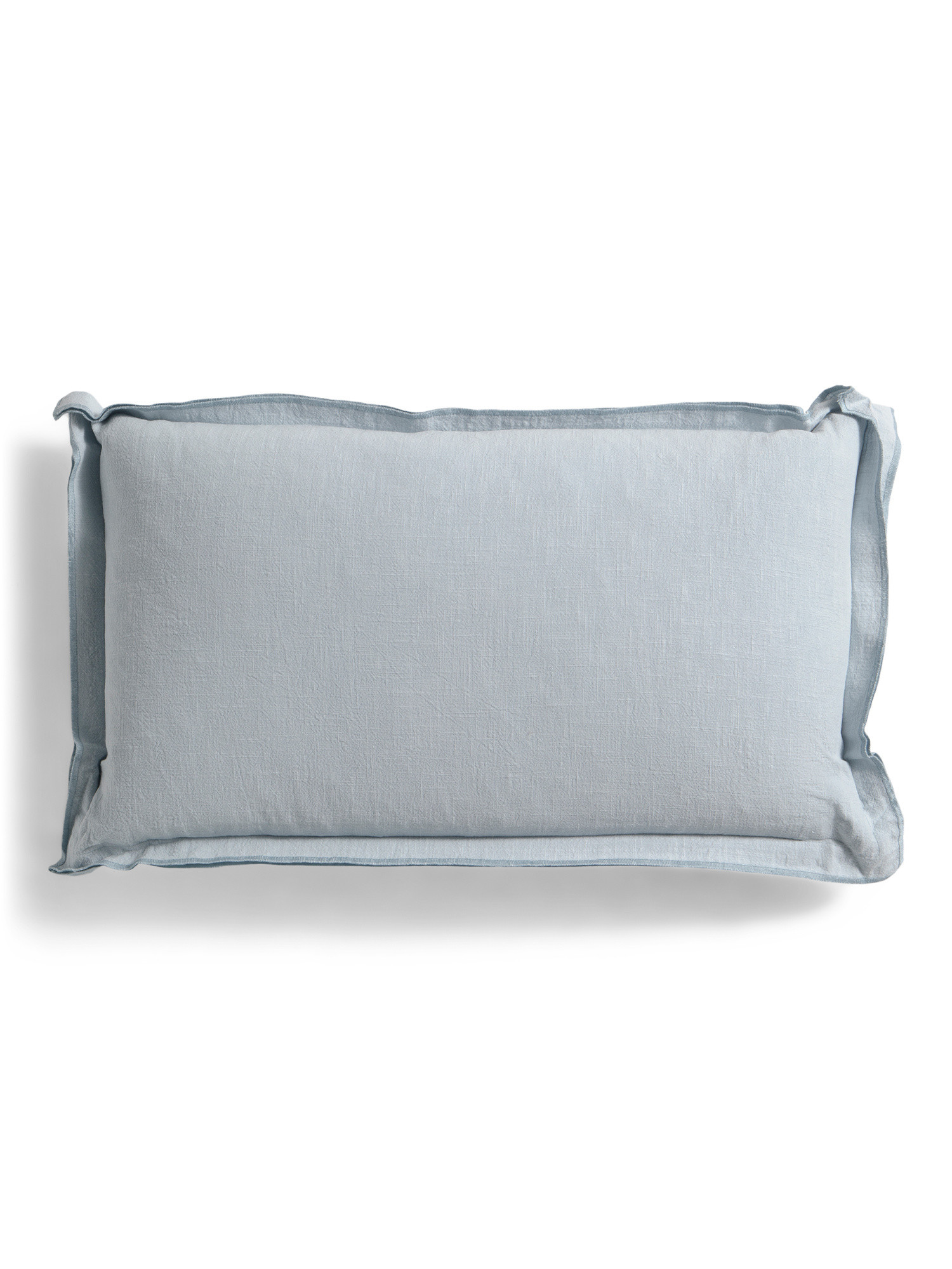 14x24 Linen And Cotton Blend Stone Wash Feather Filled Pillow Lumbar | TJ Maxx