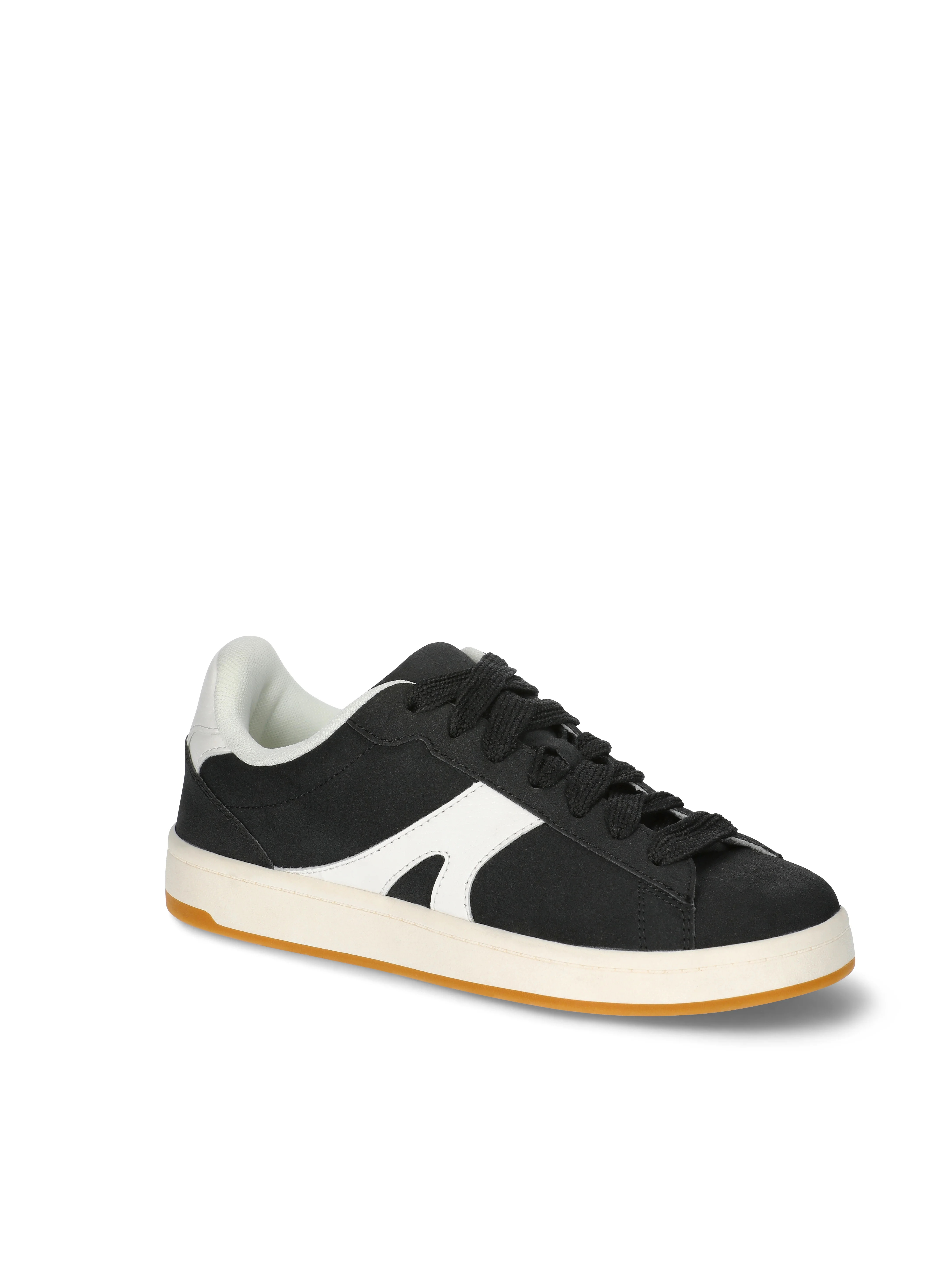 No Boundaries Chunky Lace-Up Skate Sneakers, Women's | Walmart (US)