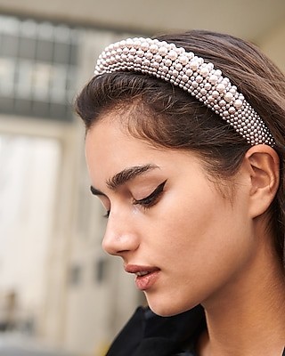 Pearl Embellished Headband | Express