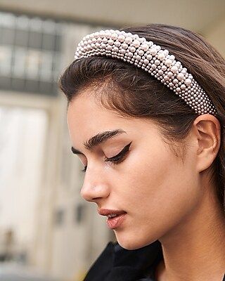Pearl Embellished Headband | Express