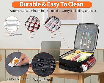Amazon.com: ZM-YOUTOO Lunch Box for Men Youth Kid Boys Girls Teen Adult - Reusable Lunch Bag Men ... | Amazon (US)