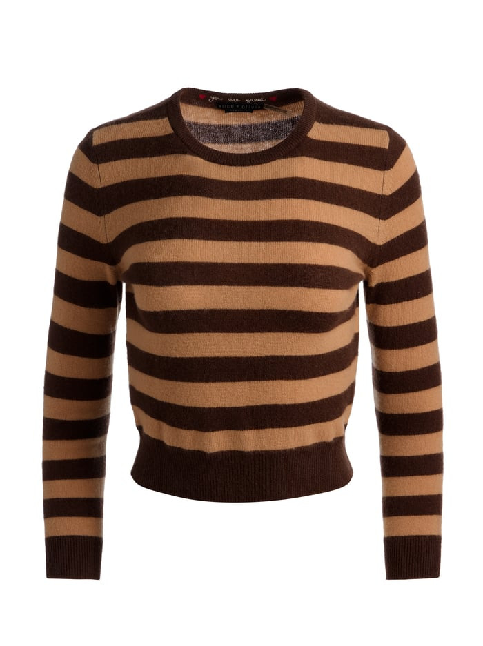 CAROLANN CASHMERE SHRUNKEN PULLOVER | Alice + Olivia