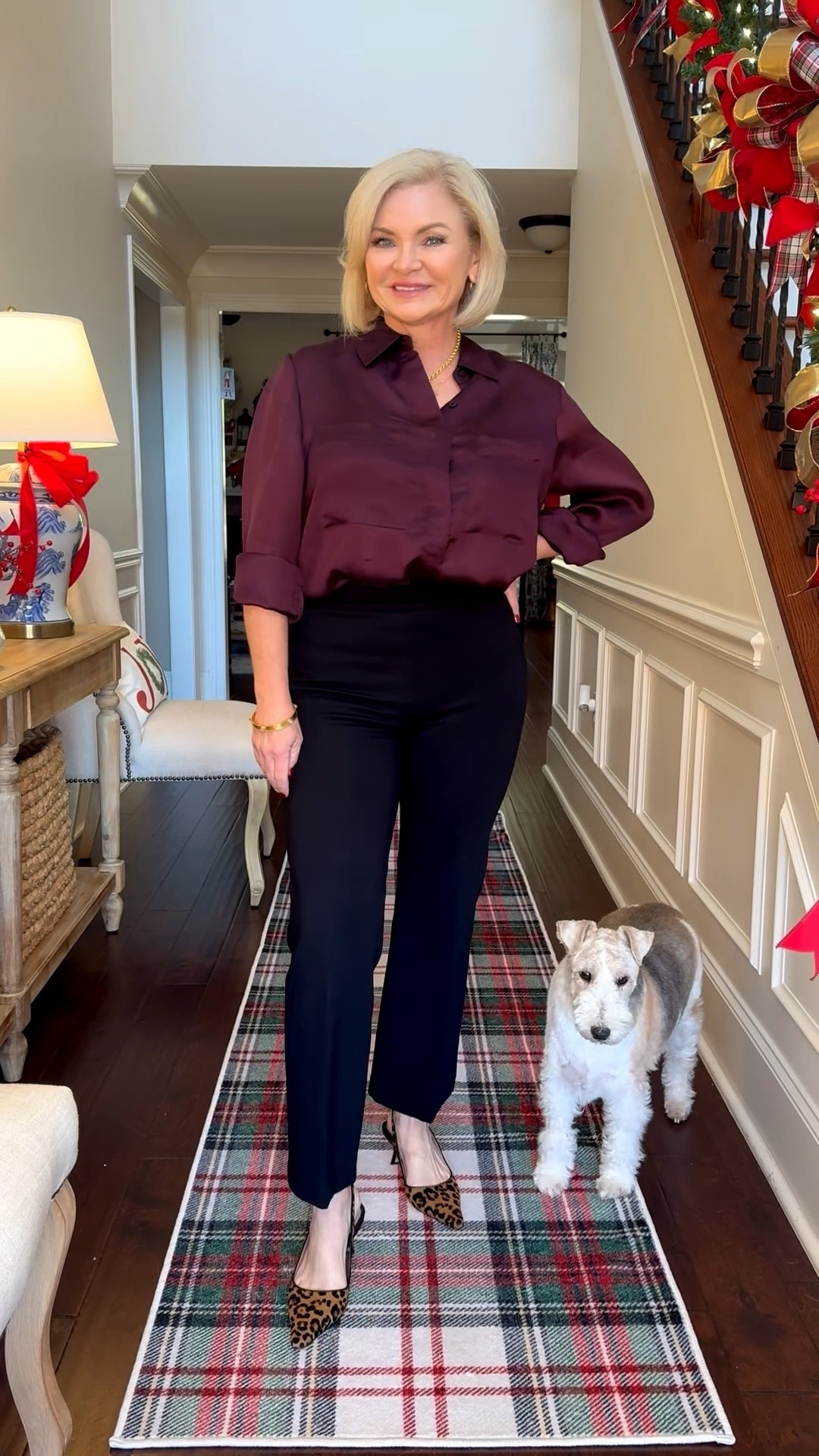 These ponte knit kick flare pants are pure MAGIC! They hold you in, smooth everything out, but don’t cut off your circulation! 🙌 I’m wearing them in Medium. The organza blouse is perfect for holidays or any dressy occasion. Kitten heel slingback around out the look!

Holiday party
Christmas outfit

Casual outfit
Fashion over 40
Petite fashion
Midlife fashion
Gen X Style

#stylewithserena
#petitefashion
#midlifefashion
#fashionover40
#genxstyle

#LTKHoliday #LTKPetite #LTKOver40