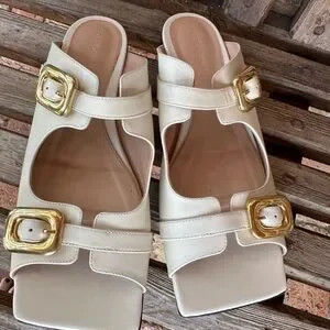 Bottega Veneta stretch buckle flat sandal with box, excellent condition $1250 | Poshmark