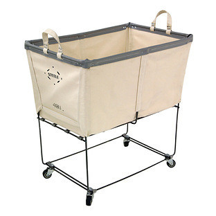Steele Canvas™ Large Laundry Cart Black/Grey | The Container Store