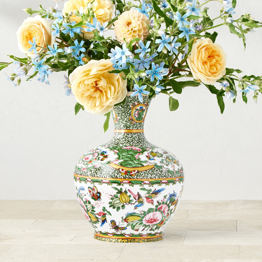Famille Rose Vase, Medium | Williams-Sonoma