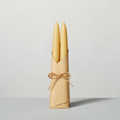 Beeswax Blend Taper Candles Set of 2 - Hearth & Hand™ with Magnolia | Target