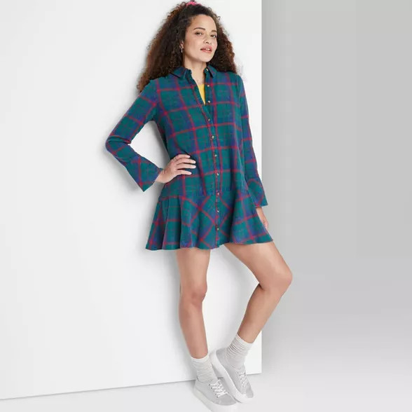 Women's Long Sleeve Shirtdress - Wild Fable™ | Target