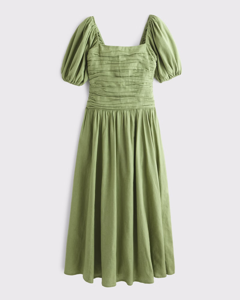 Women's The A&F Emerson Drop-Waist Maxi Dress | Women's Dresses & Jumpsuits | Abercrombie.com | Abercrombie & Fitch (UK)
