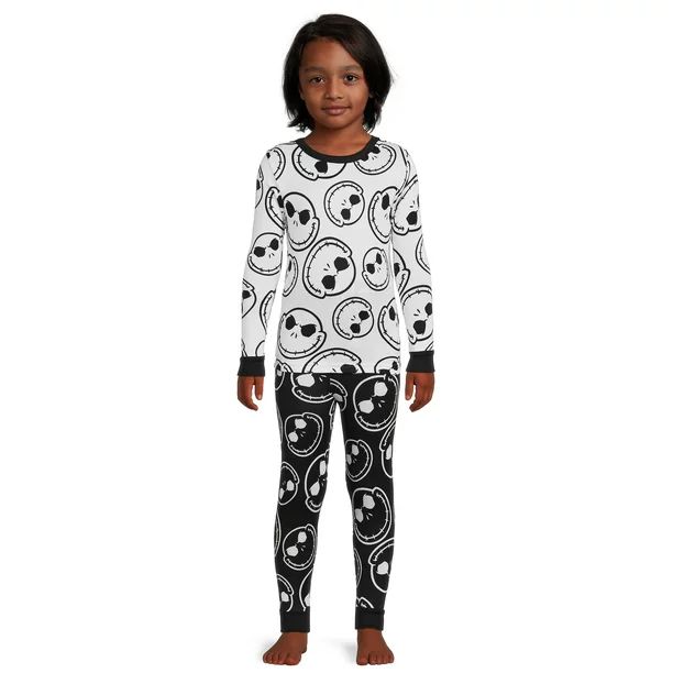 Disney Boys Nightmare Before Christmas Jack Skellington Pajama Set, 2-Piece, Sizes 4-10 | Walmart (US)
