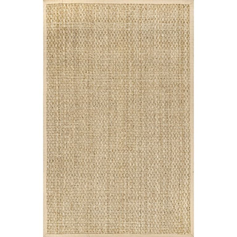 nuLOOM Hesse Checker Weave Seagrass Area Rug, 8' x 10', Natural | Walmart (US)