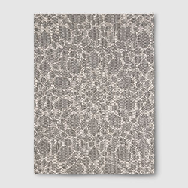 Medallion Outdoor Rug Gray - Threshold™ | Target