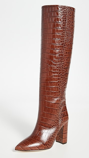 100mm Moc Croco Boots | Shopbop