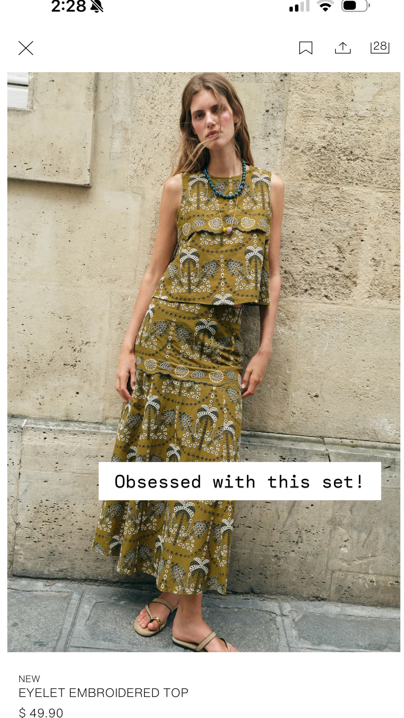 Umm this set is so pretty! 😍 Love this to wear on a tropical vacation!

Loverly Grey, Zara, matching set, summer outfit, resort wear, vacation looks 

 #LTKSeasonal