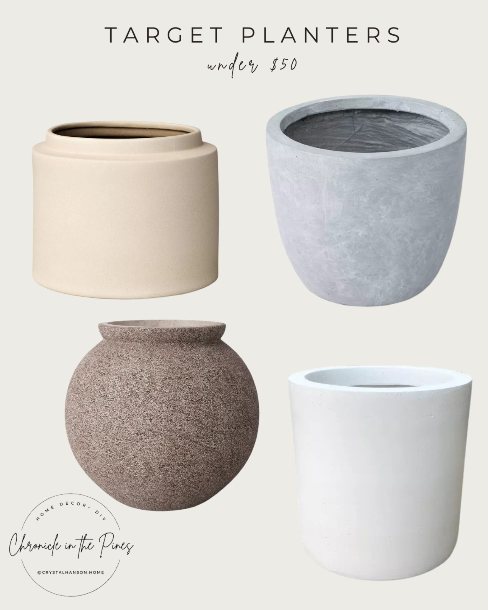 Outdoor planters from target 

#LTKunder50 #LTKstyletip #LTKSeasonal