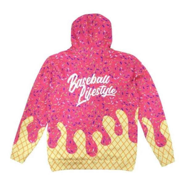 Boys' Baseball Lifestyle Ice Cream Baseball Hoodie Small Strawberry | Scheels