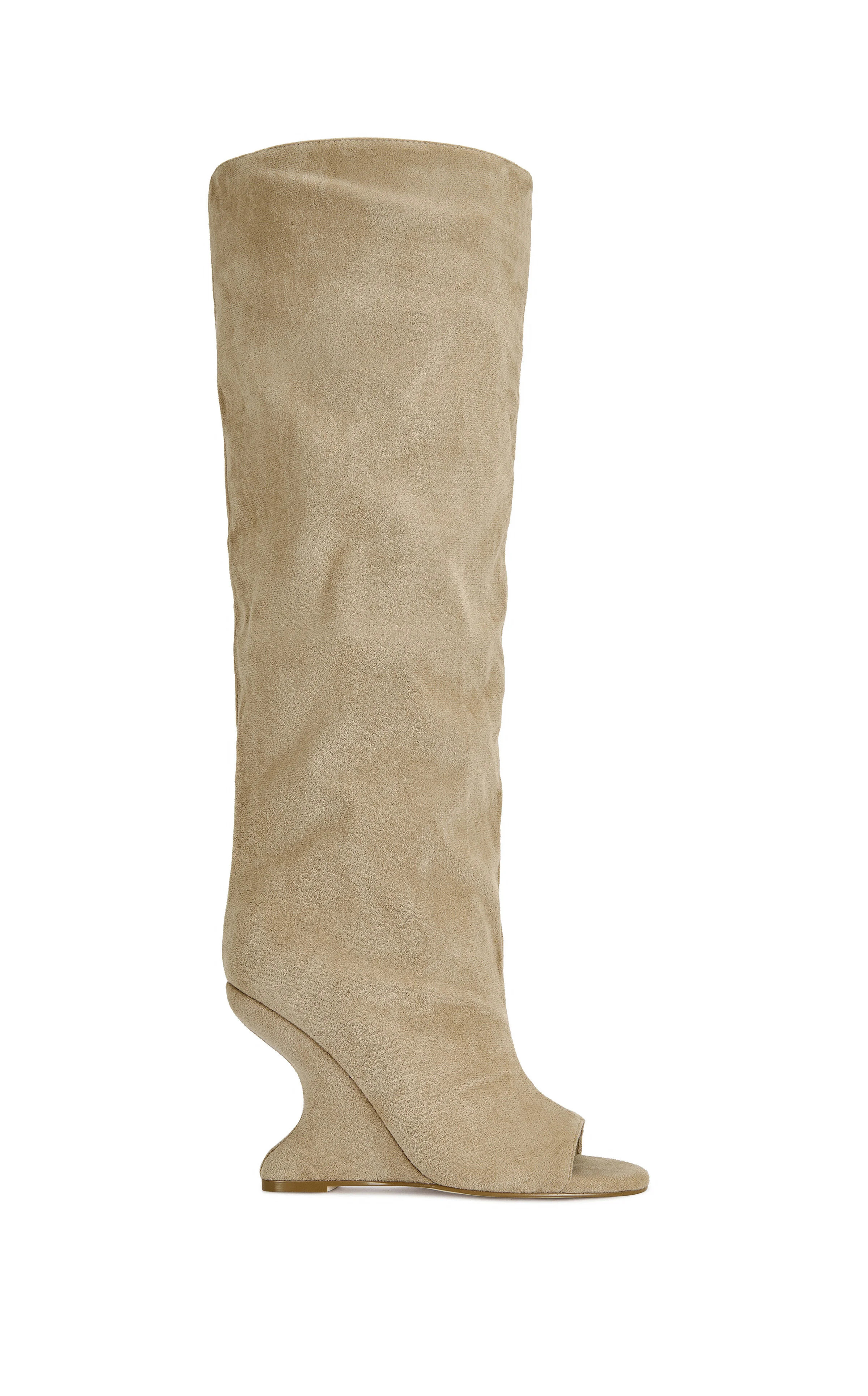 AZALEA WANG Women's Vincent Nude Peep Toe Wedge Heels - Size 6.5 | PacSun
