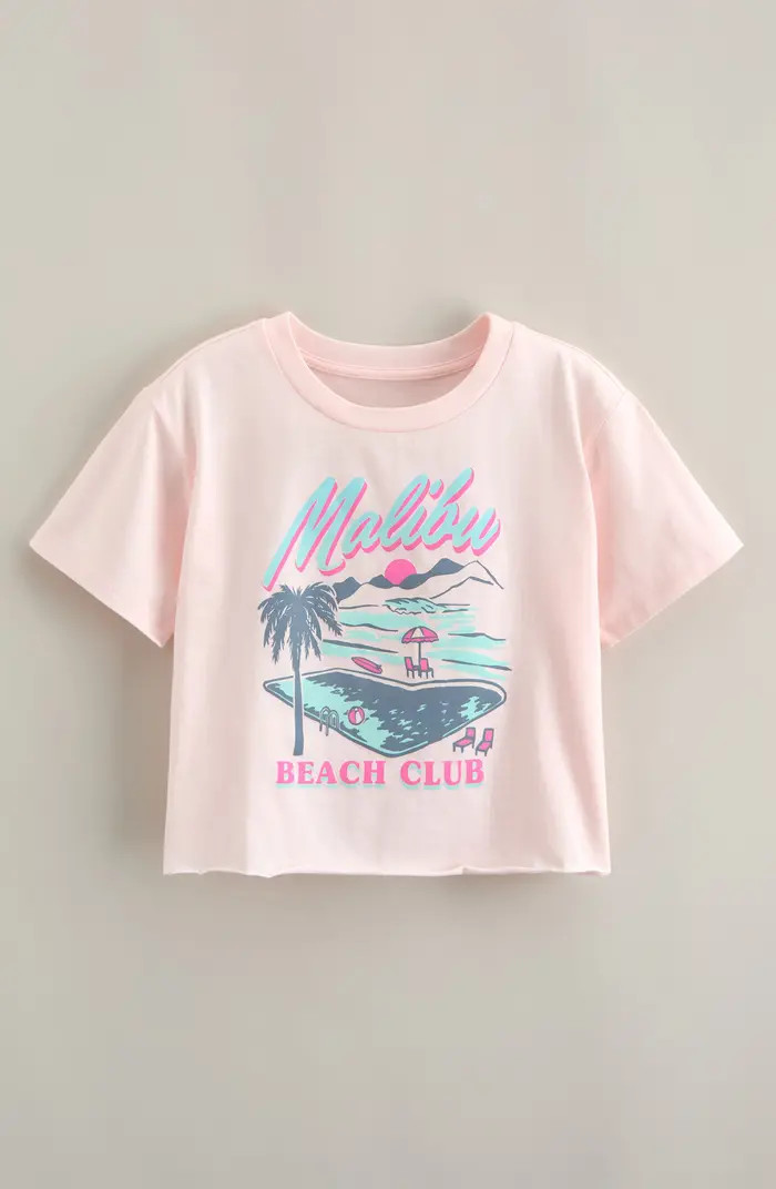 Kids' Crop Cotton Graphic T-Shirt | Nordstrom