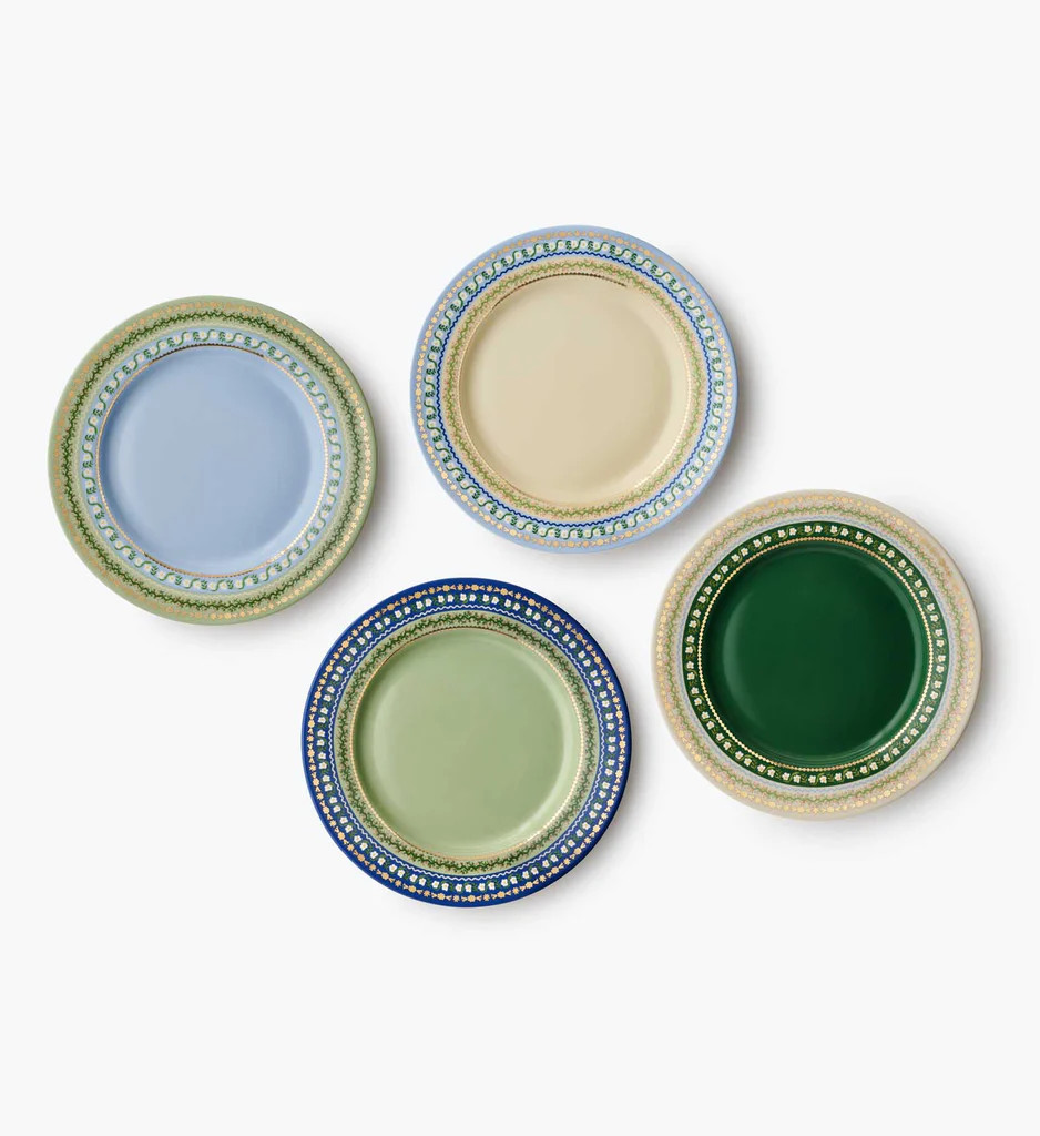 Porcelain Dessert Plate Set - Delphine | Rifle Paper Co.