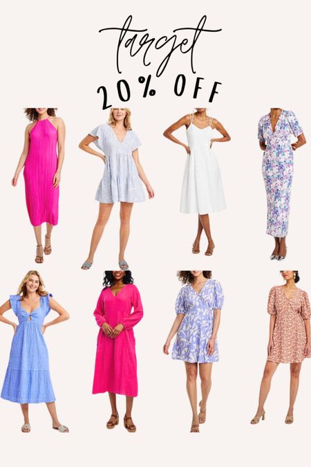 Target 20% OFF DRESSES 

#LTKstyletip #LTKfindsunder50 #LTKSeasonal