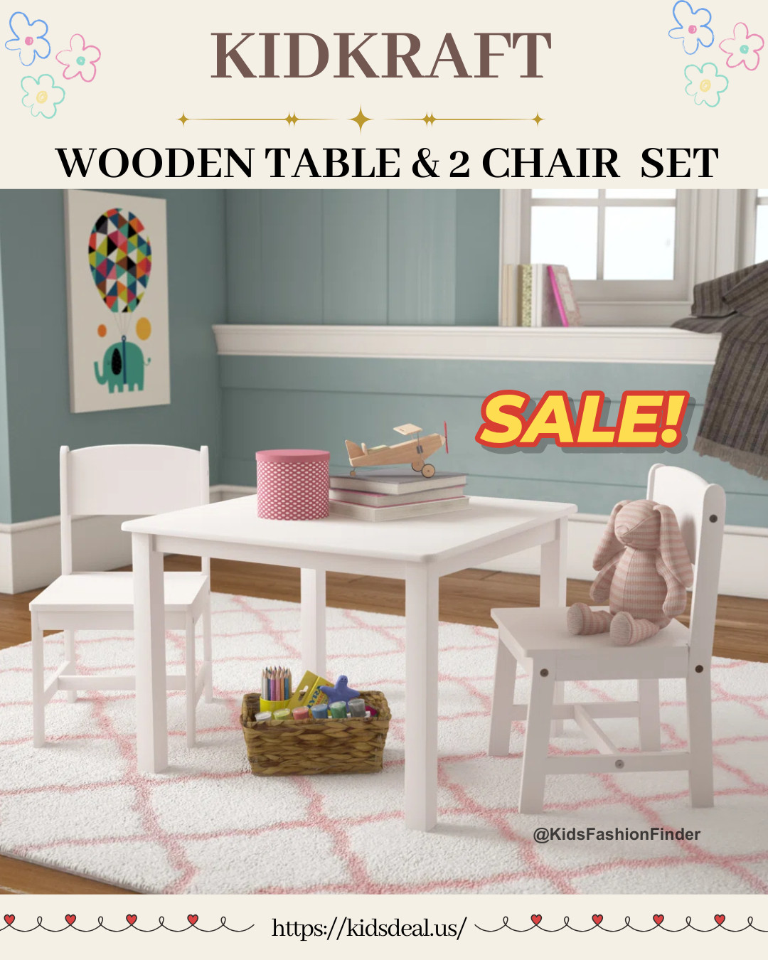 🪑✨ Every kid needs their own little space!

This KidKraft Wooden Aspen Table & 2 Chair Set is perfectly sized for kids — great for coloring, puzzles, reading, homework, or snack time.

The simple all-white design looks beautiful in a playroom, bedroom, or even the living room, and gives kids a spot that’s just theirs — helping them focus and feel independent. 💛

Durable, easy to clean, rounded corners for safety, and each chair holds up to 60 lbs. Perfect for ages 3+.

🔥 Now 42% OFF — such a great deal for a kids’ furniture essential!

#KidKraft #KidsFurniture #PlayroomInspo #ToddlerTable #KidsTableAndChairs #MomLife #DealAlert #HomeFinds 🪑✨ 

 

#LTKHome #LTKSaleAlert #LTKKids