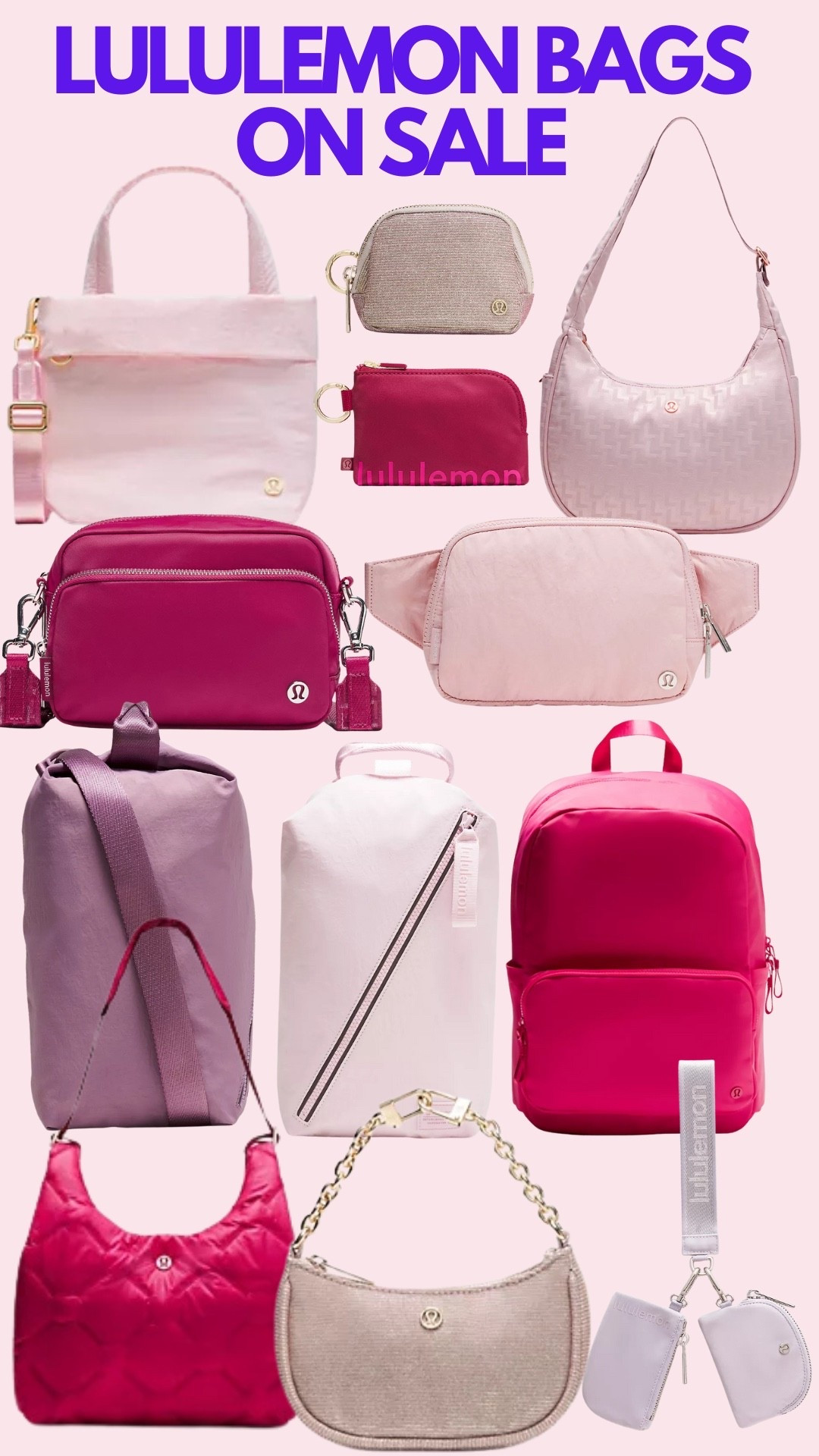 Lululemon Bags for SALE ❤️🩷💜

#LTKSaleAlert