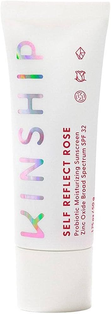 Kinship Self Reflect Rose SPF 32 Probiotic Moisturizing Sunscreen with Zinc Oxide - Sheer, Reef S... | Amazon (US)