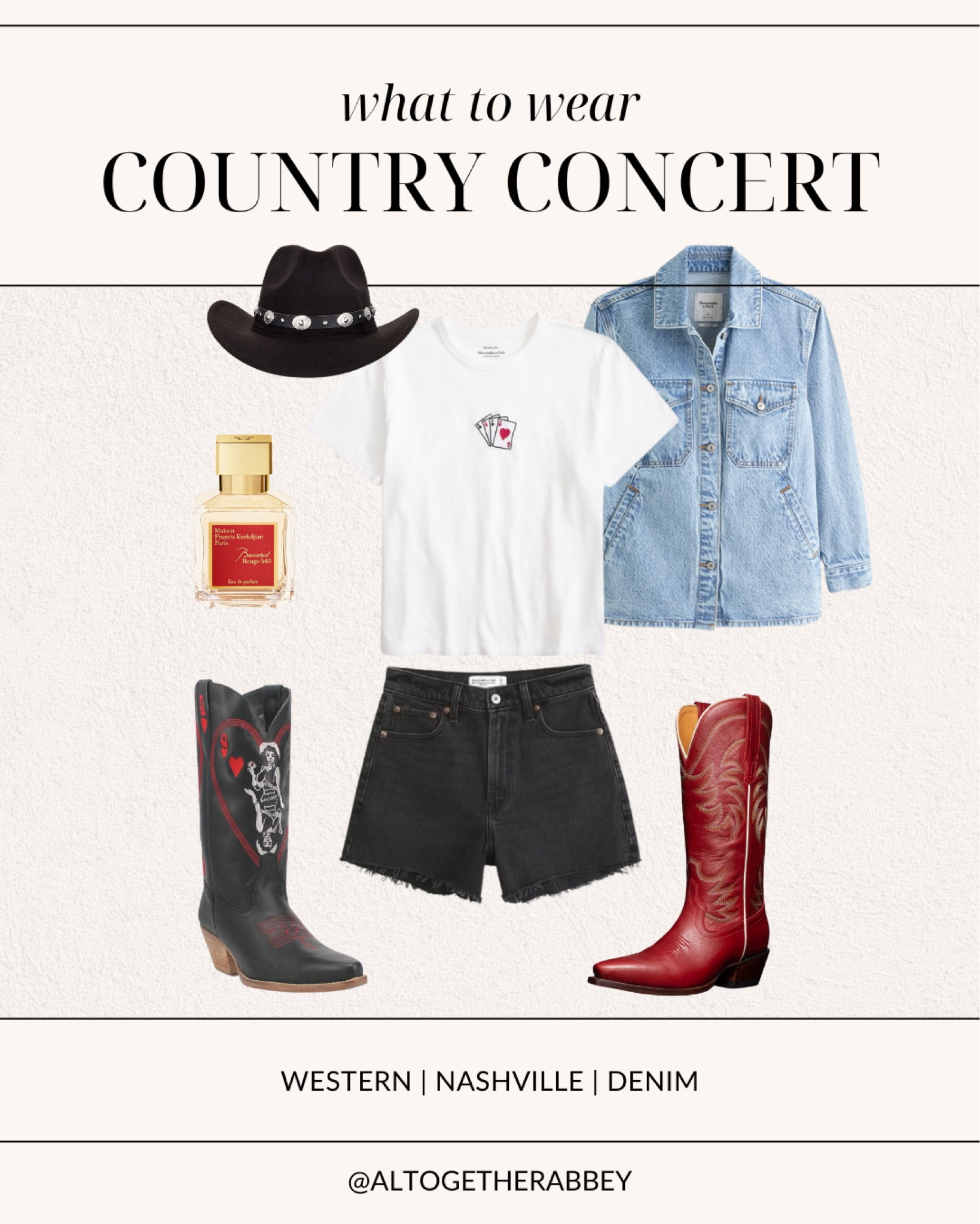 Country Concert Outfits perfect for your trip to Nashville or Summer Concert! 🤠

Nashville Outfits | Country music festival | CMA Fest Outfit | coastal cowgirl style inspo | Summer outfit inspo | denim shorts | Curve Love denim | western boots | cowgirl boots | summer outfits | Tecovas | Abercrombie & Fitch #countryconcert #nashville #countrychic #westernoutfit #summeroutfits 