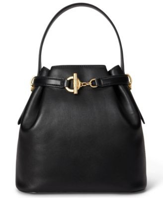 Small Leather Blaike Bucket Bag | Macy's