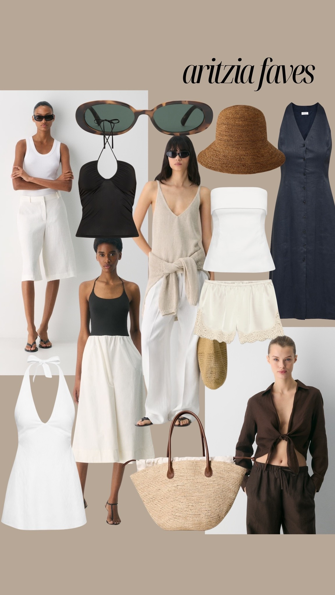 Aritzia faves, all the minimal chic staples for summer 🌞 

Chic style, outfit inspo, summer outfit, summer dress, basket bag
