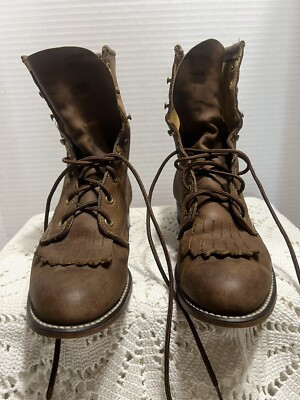 Lorado Lace Up Woman’s Roper Boots Size 7 1/2 M  | eBay | eBay US