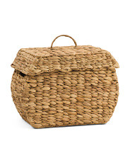 10.5in Hyacinth Bloated Trunk With Removable Scalloped Lid | Office & Storage | Marshalls | Marshalls