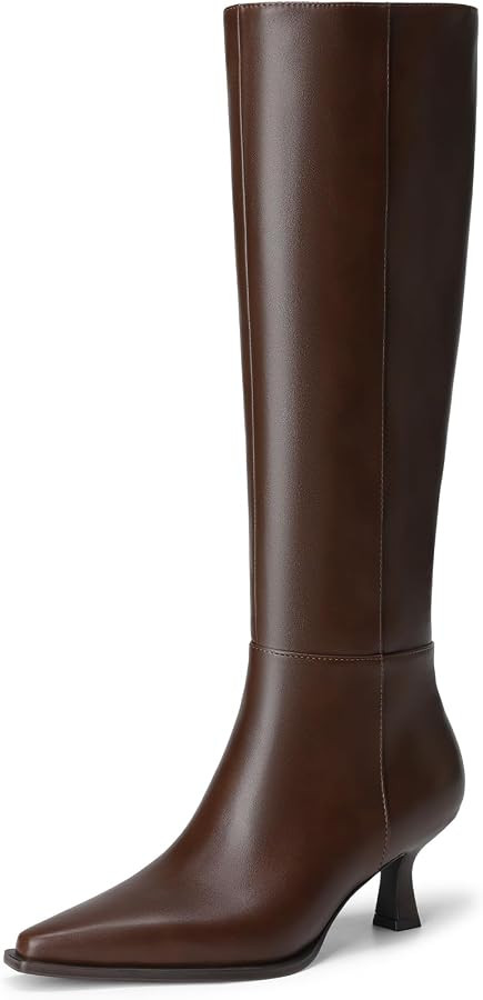 DREAM PAIRS Women Knee High Kitten Heel Boots | Amazon (CA)